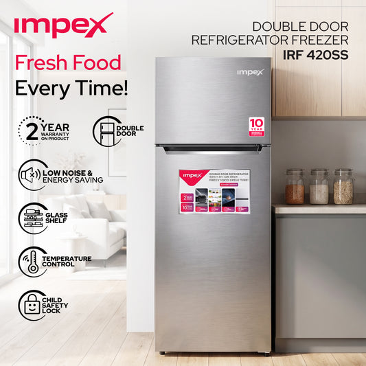Impex 458L No Frost Inverter Refrigerator (IRF420SS)