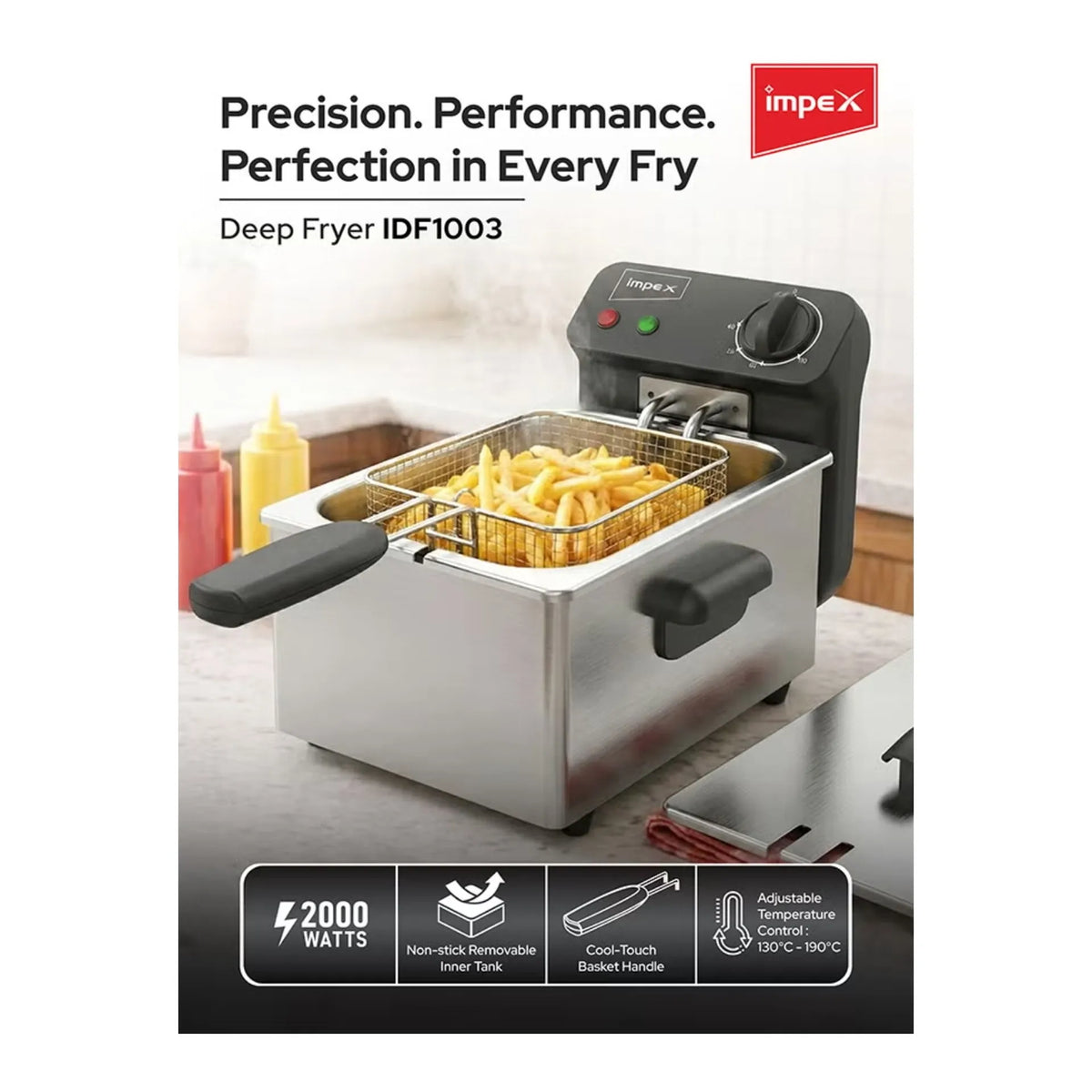 Impex 3 Ltr. Deep Fryer (IDF 1003)