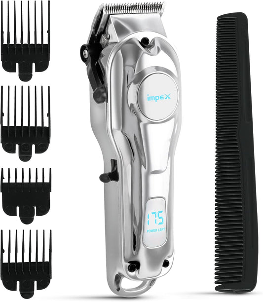 Impex IHC7 – Professional Hair Clipper with LED Display & 2000mAh Battery