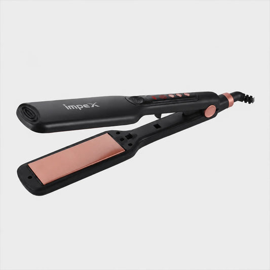 Impex HS306 – Wide Ceramic Plate Hair Straightener with Digital Temp Control