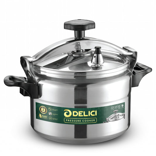 Delici Aluminium Pressure Cooker 5 Litre | Safety Lock | 2-Year Warranty | DPC5A