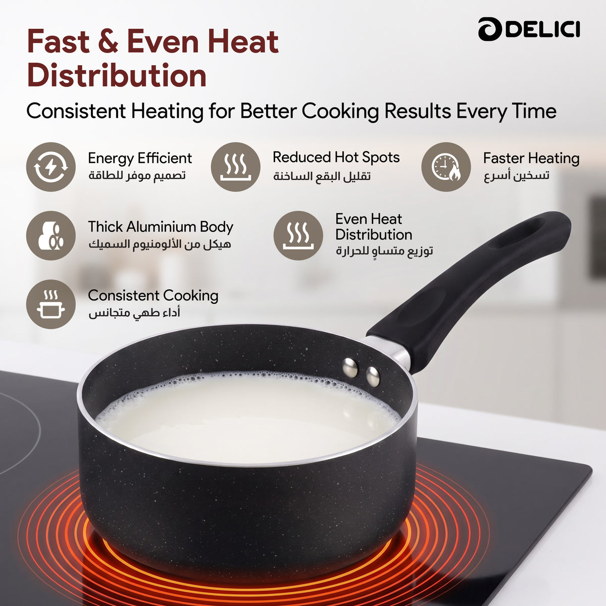 Delici Milk Pan 18cm (AMP18GE)