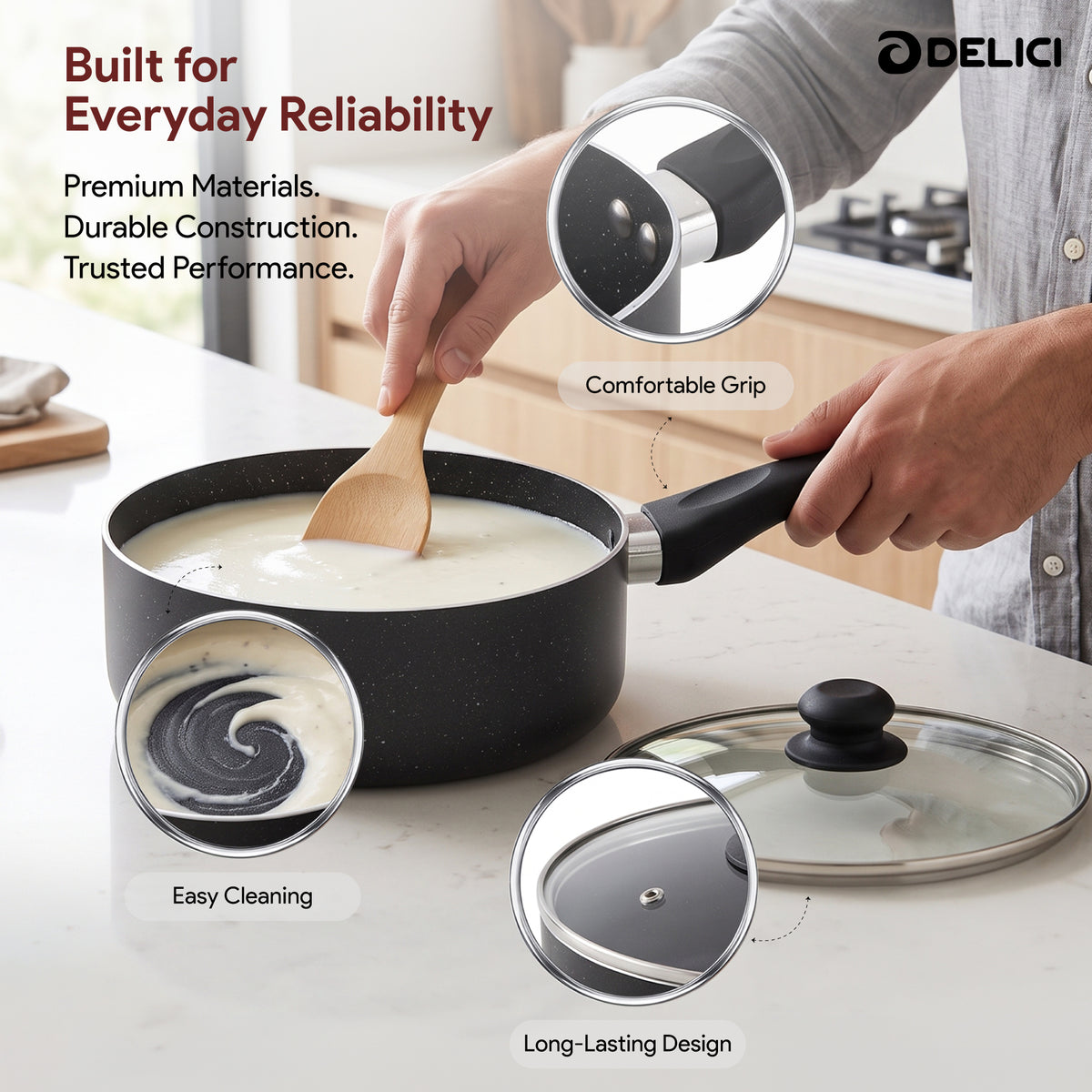 Delici Milk Pan 18cm (AMP18GE)