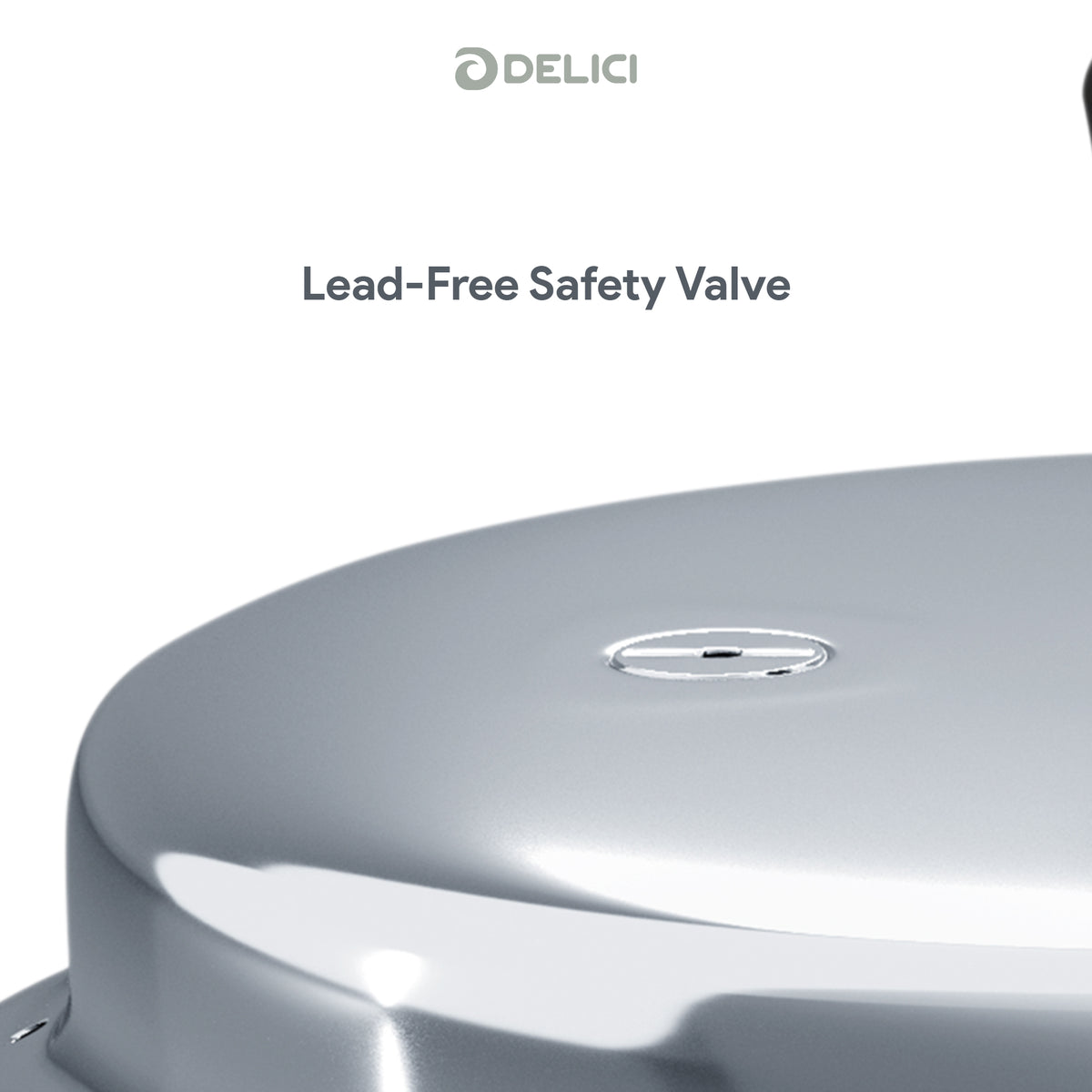 Delici Stainless Steel Pressure Cooker 3 Litre | Induction Base | Spring Safety Valve | SPC3E