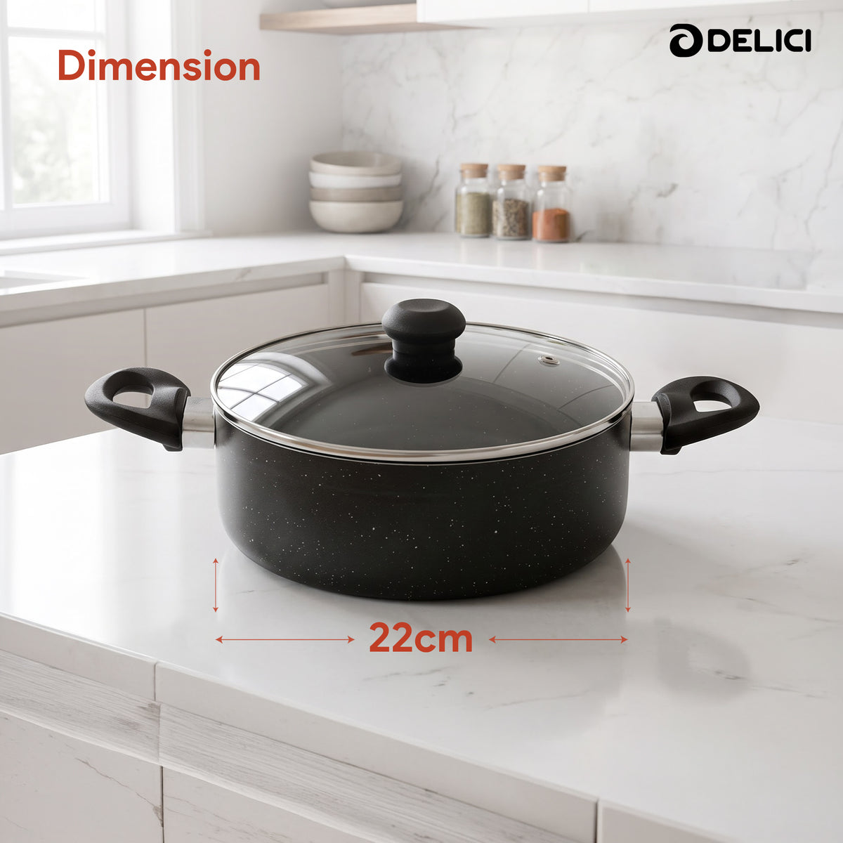 Delici Sauce Pan 22 CM (ASP22GE)