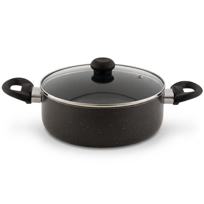 Delici Non-Stick Sauce Pan 26CM (ASP26GE) – Granite Gray | PFOA Free