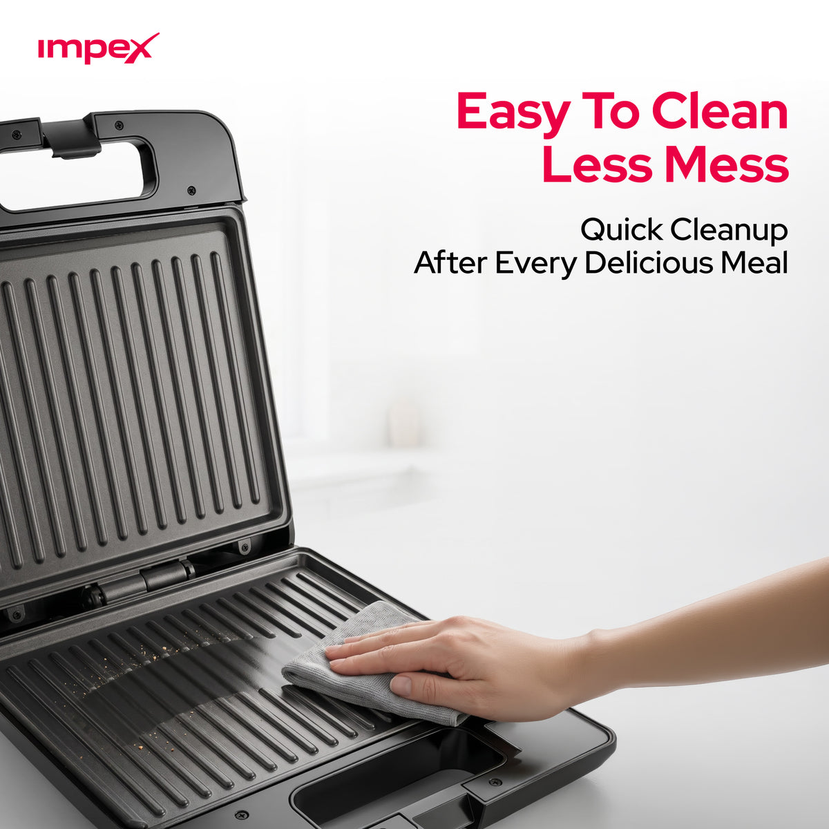 Impex 4-Slice Sandwich Maker SW 3606 | 1400W Non-Stick