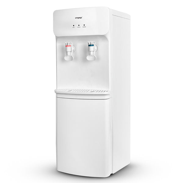 Impex WD3904B 2-Tap Water Dispenser – Compressor Cooling, 304 Stainless Steel Tank