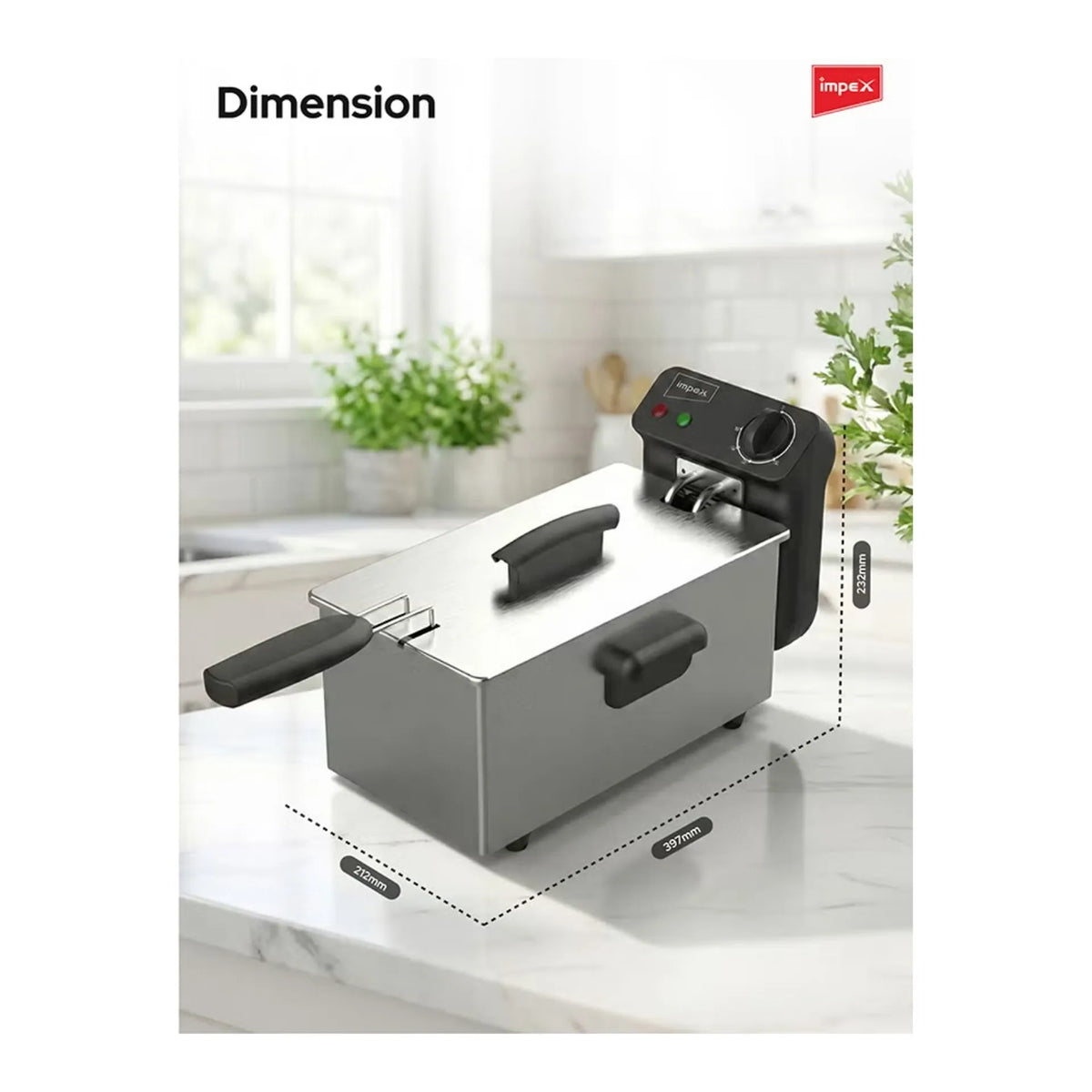 Impex 3 Ltr. Deep Fryer (IDF 1003)